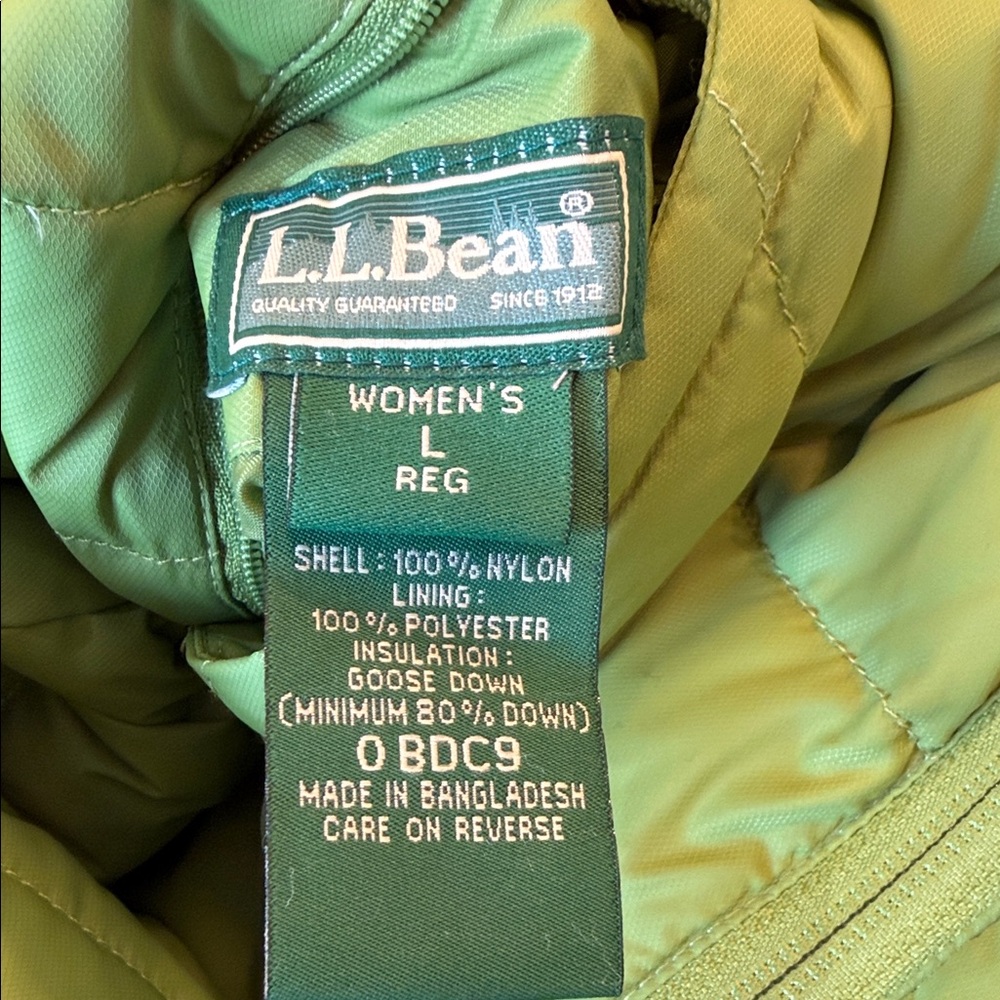 L. L. Bean Womens Goose Down Reversible Puffer Vest Size Large‎ - Picture 9 of 11